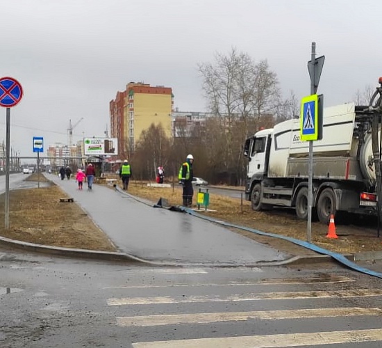 «РВК-Архангельск» ведет санацию коллектора в районе улицы Галушина